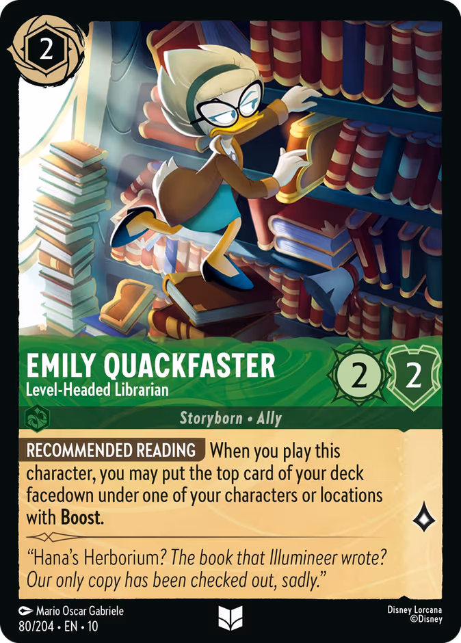 Emily Quackfaster - Level-Headed Librarian