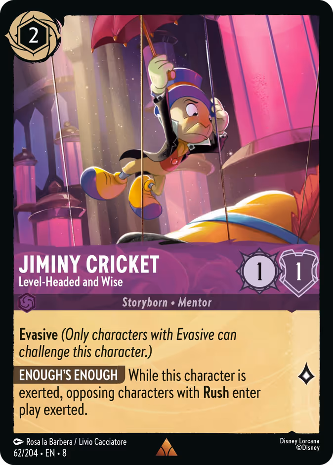 Jiminy Cricket - Level-Headed and Wise