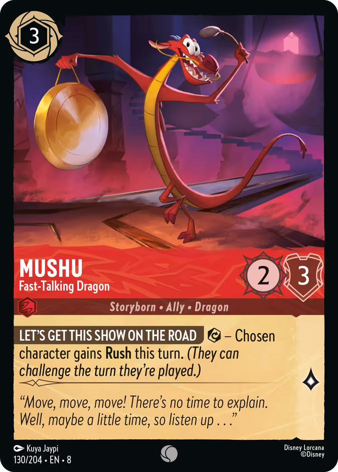 Mushu - Fast-Talking Dragon