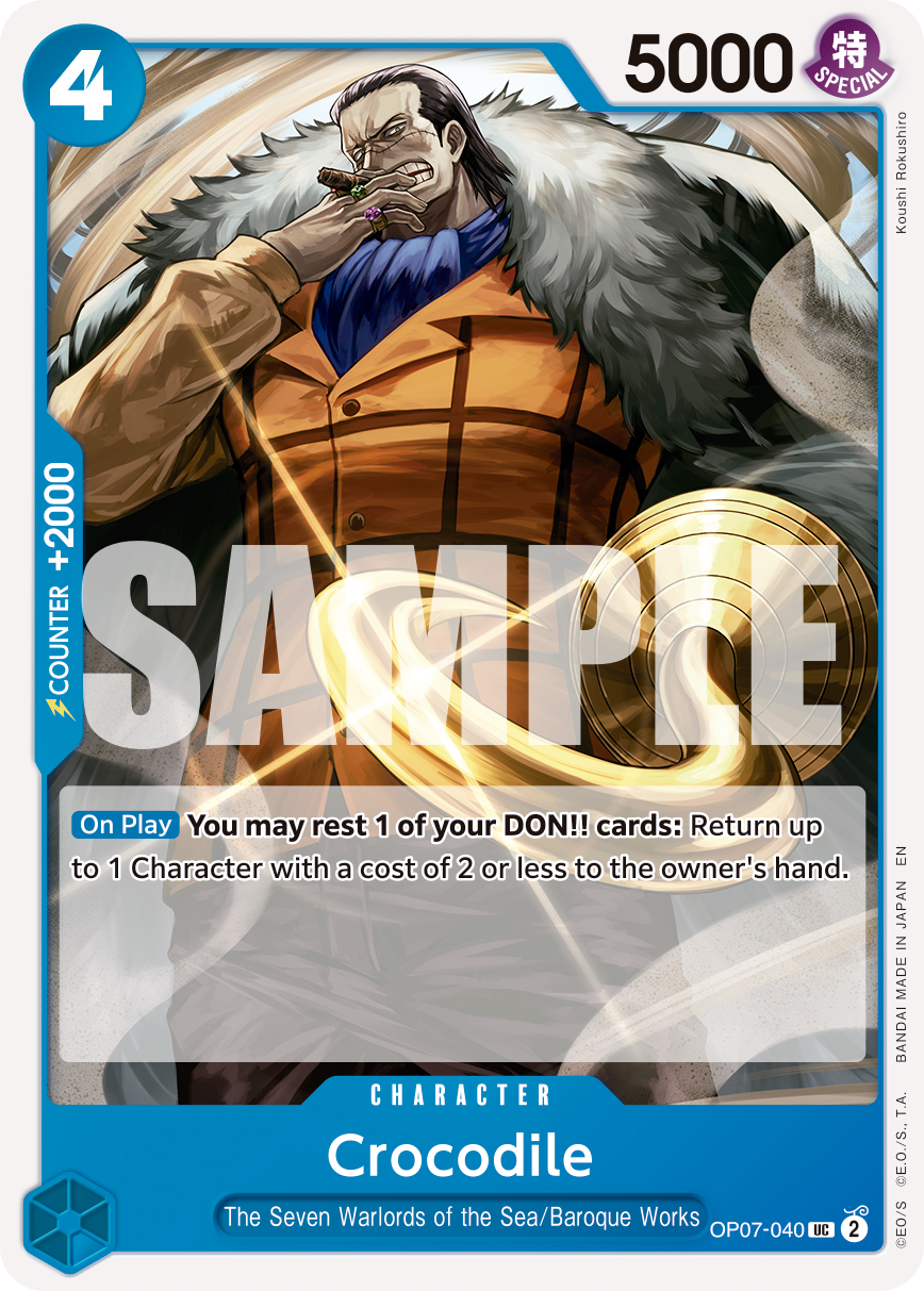 Crocodile - OP07-040 (Reprint)