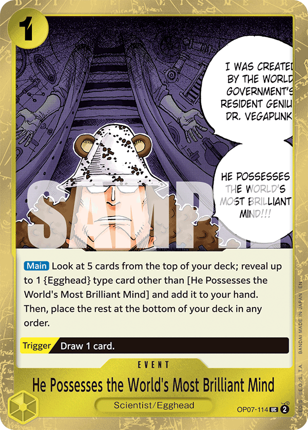 He Possesses the World's Most Brilliant Mind (Pirate Foil)