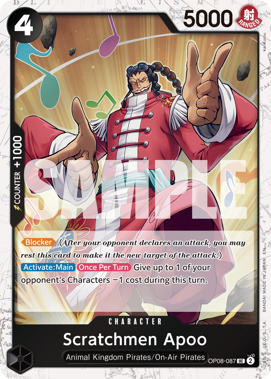 Scratchmen Apoo - OP08-087 (Pirate Foil)