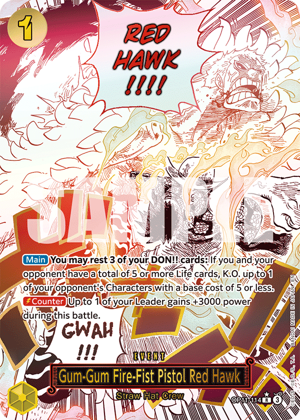 Gum-Gum Fire-Fist Pistol Red Hawk (Alternate Art)