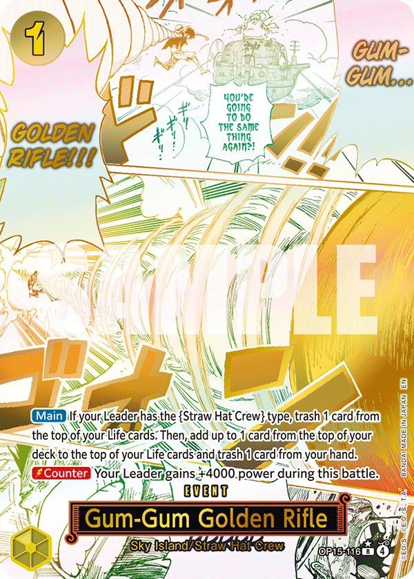 Gum-Gum Golden Rifle (Alternate Art)