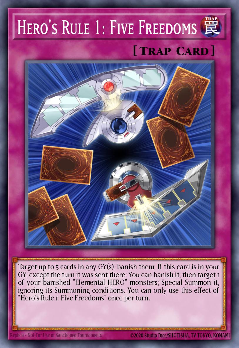 Hero's Rule 1: Five Freedoms