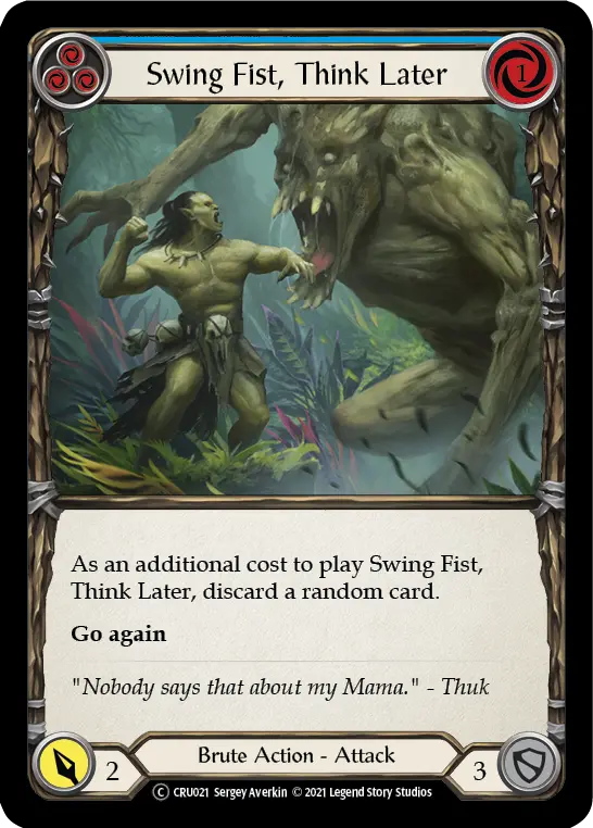 Swing Fist, Think Later