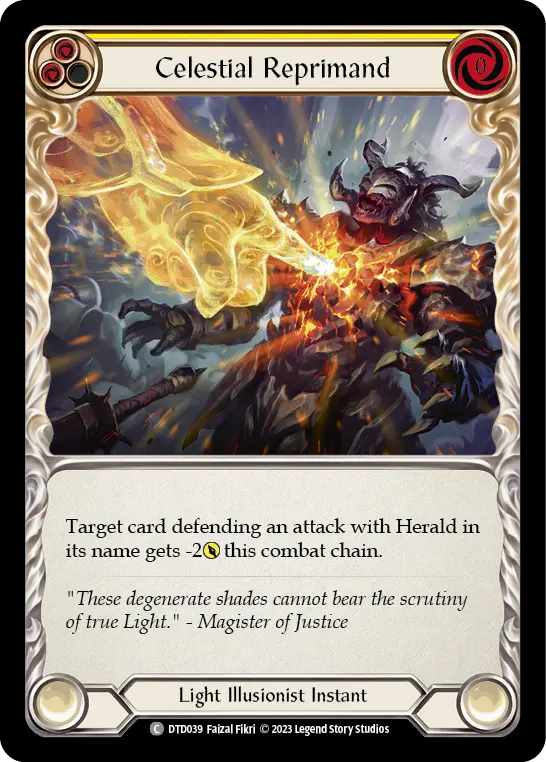 Celestial Reprimand