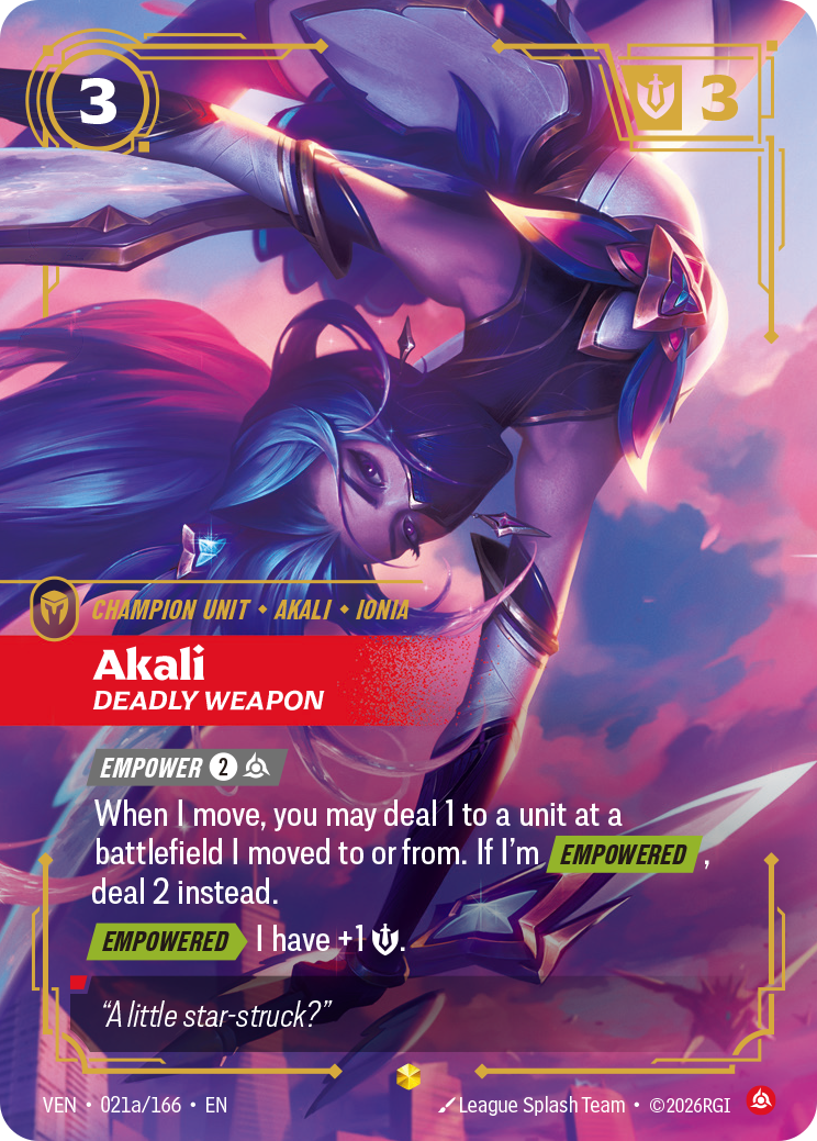 Akali, Deadly Weapon