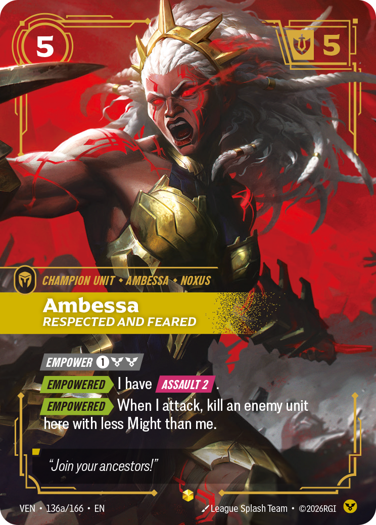 Ambessa, Respected and Feared (Alternate Art)