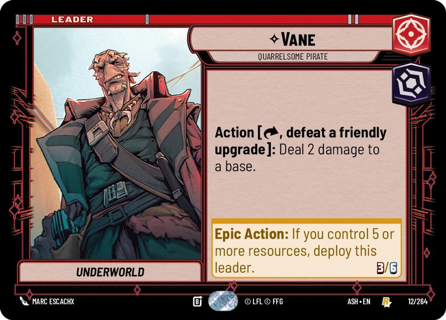 Vane - Quarrelsome Pirate