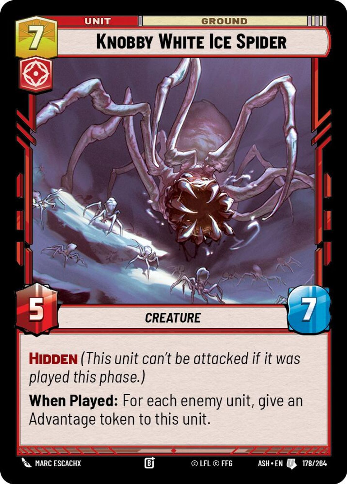 Knobby White Ice Spider