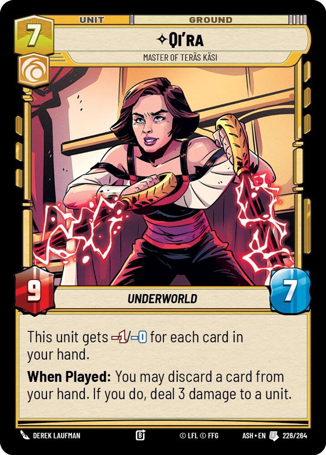 Qi'ra - Master of Teräs Käsi
