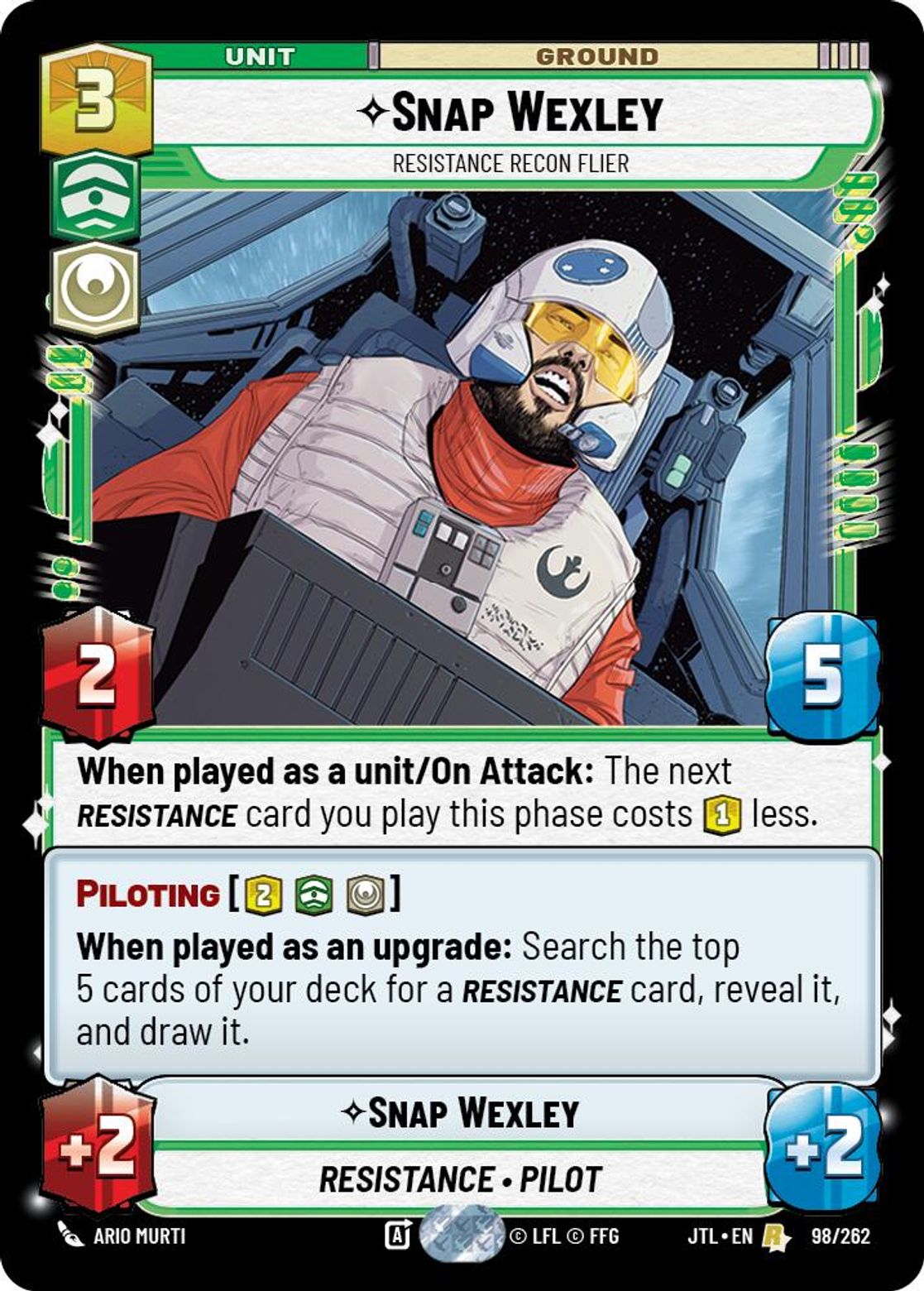 Snap Wexley - Resistance Recon Flier