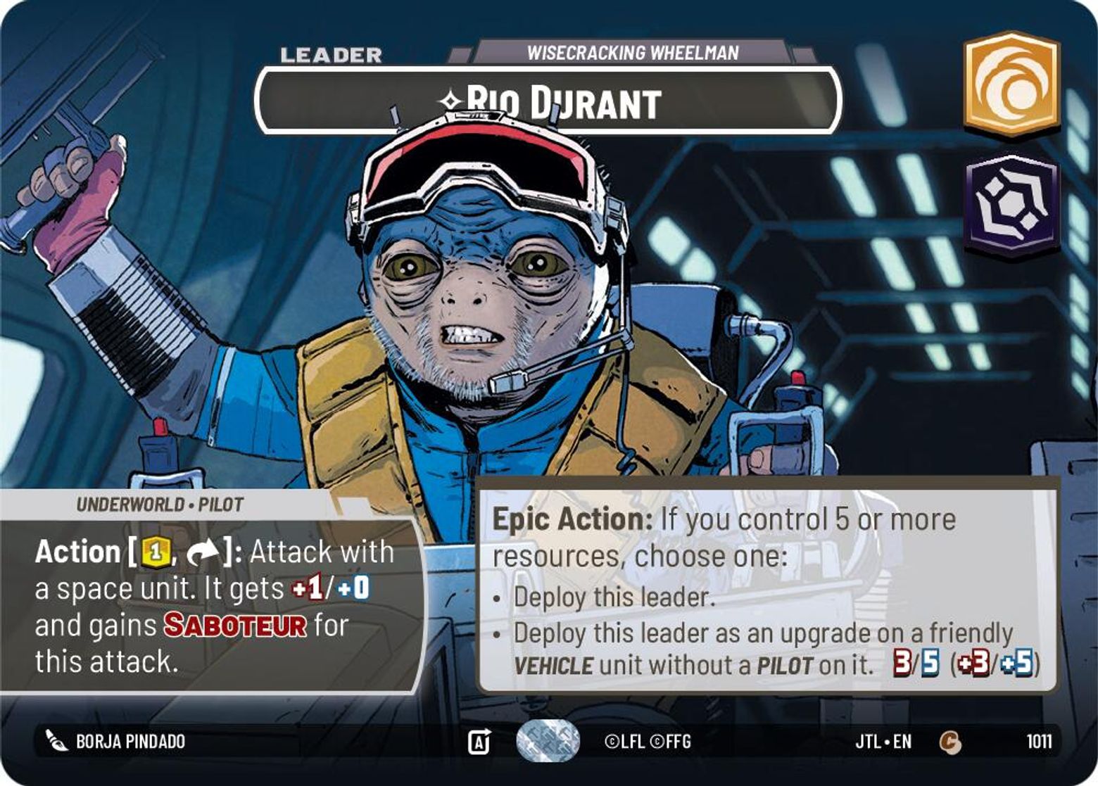 Rio Durant - Wisecracking Wheelman