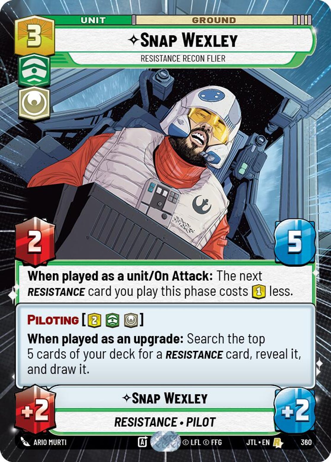 Snap Wexley - Resistance Recon Flier