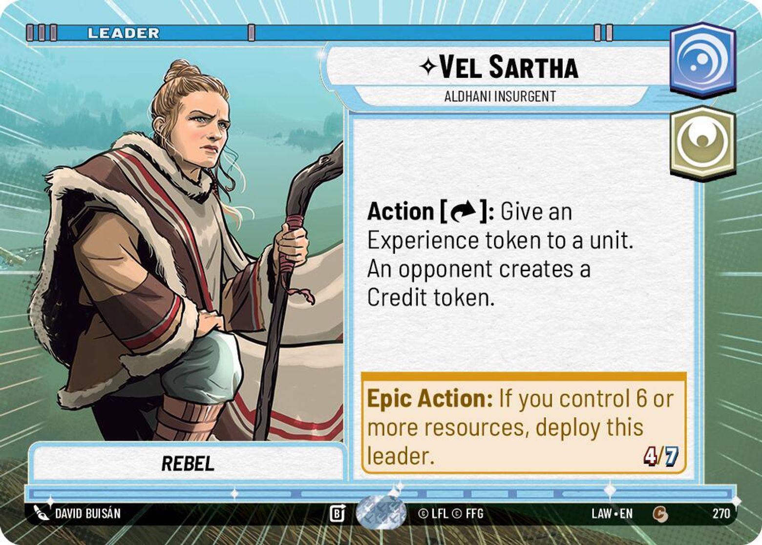 Vel Sartha - Aldhani Insurgent
