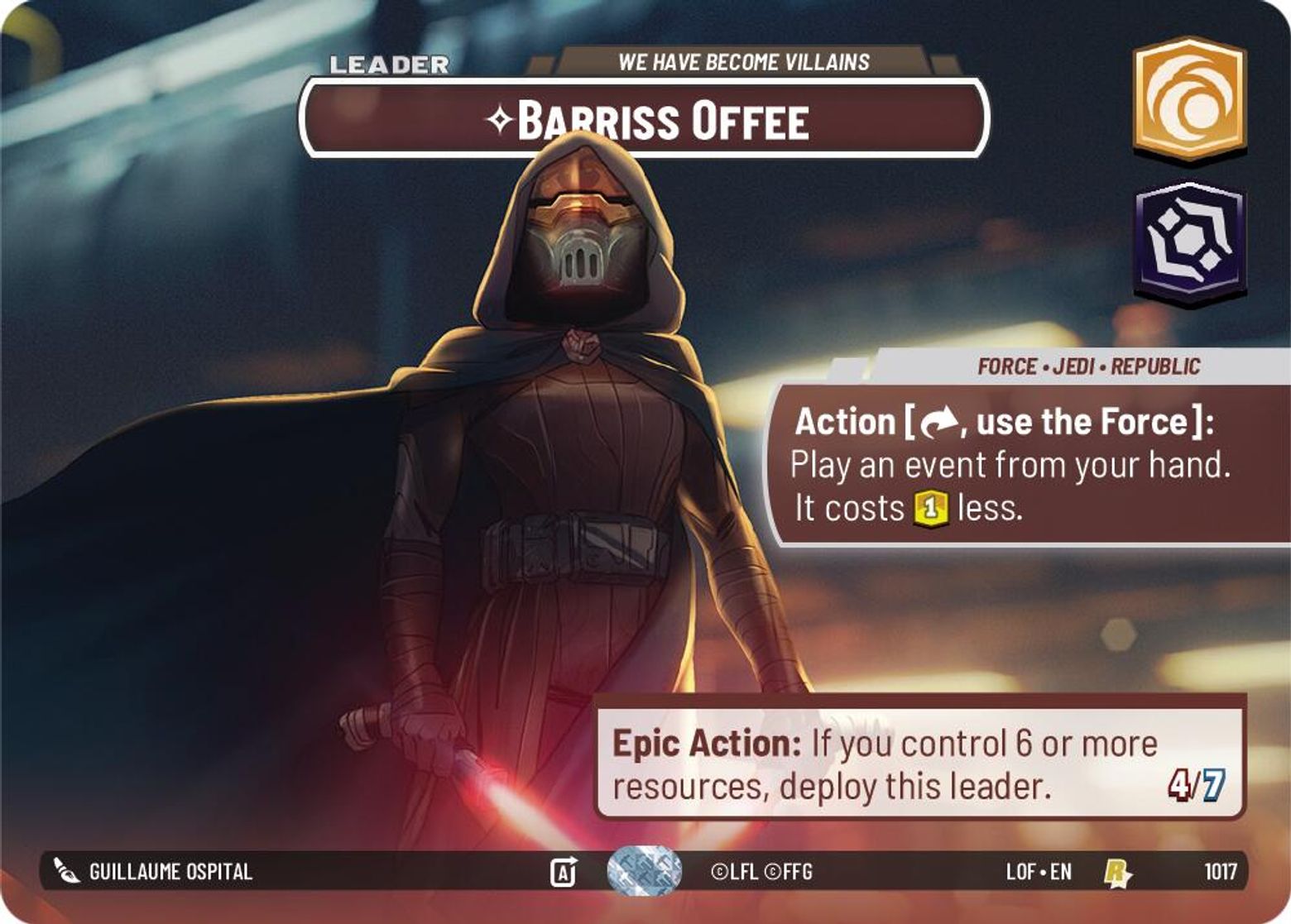 Barriss Offee - We Have Become Villains