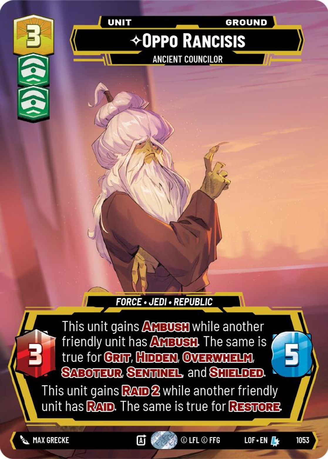 Oppo Rancisis - Ancient Councilor