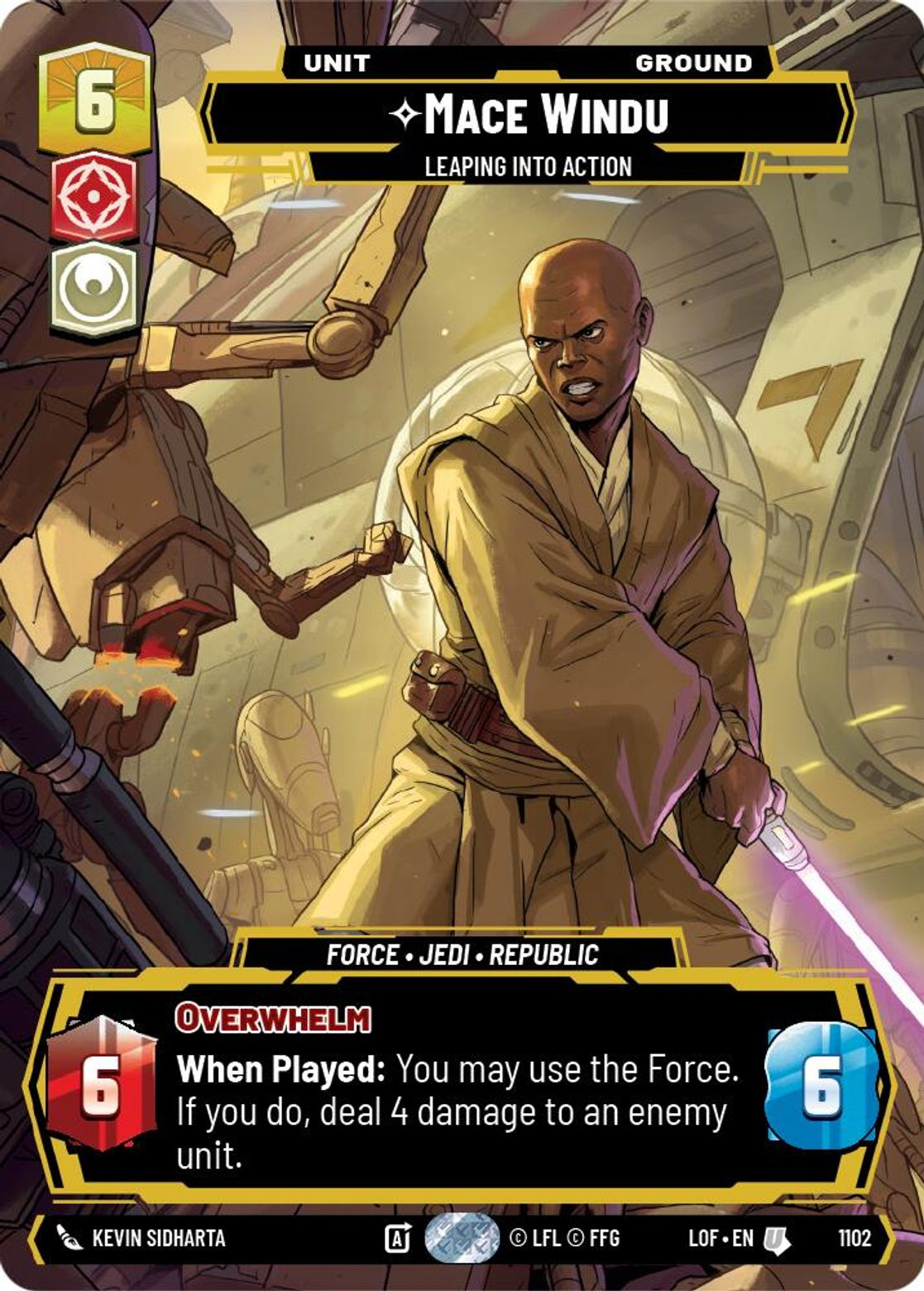 Mace Windu - Leaping into Action