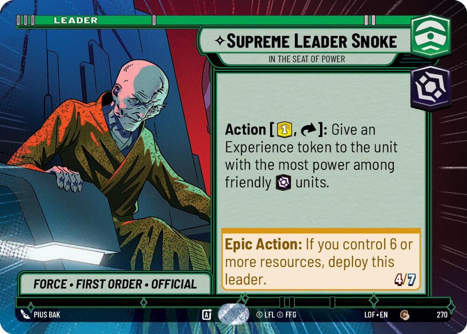 Supreme Leader Snoke - In the Seat of Power