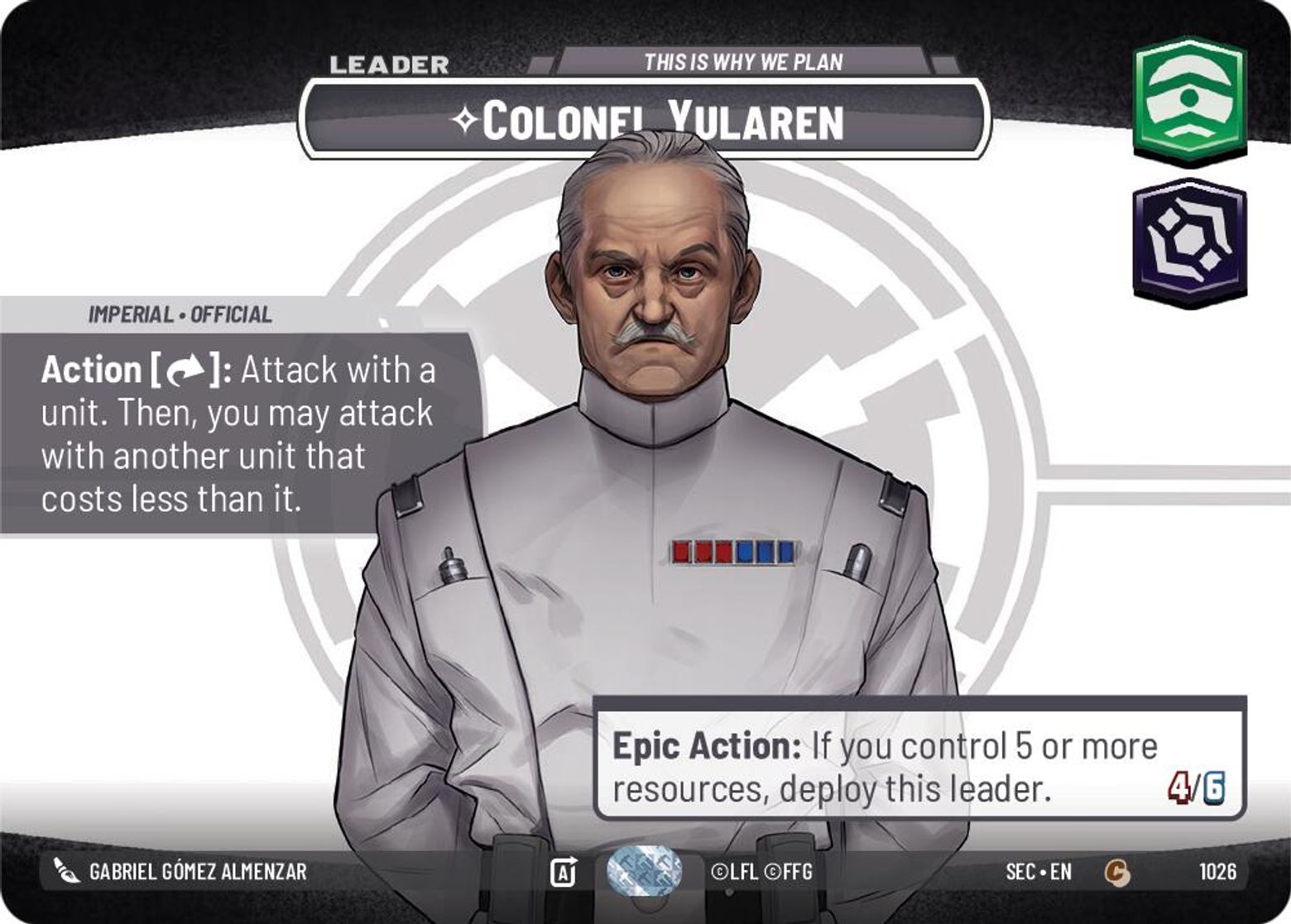 Colonel Yularen - This is Why We Plan
