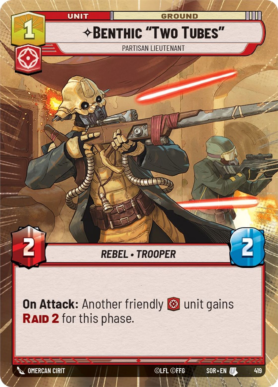 Benthic "Two Tubes" - Partisan Lieutenant