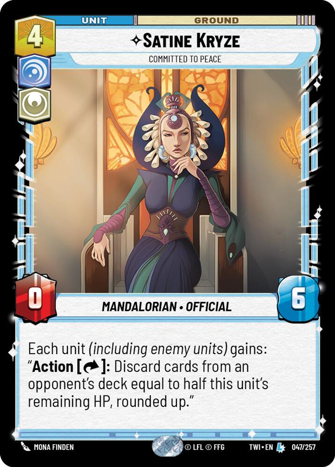 Satine Kryze - Committed to Peace