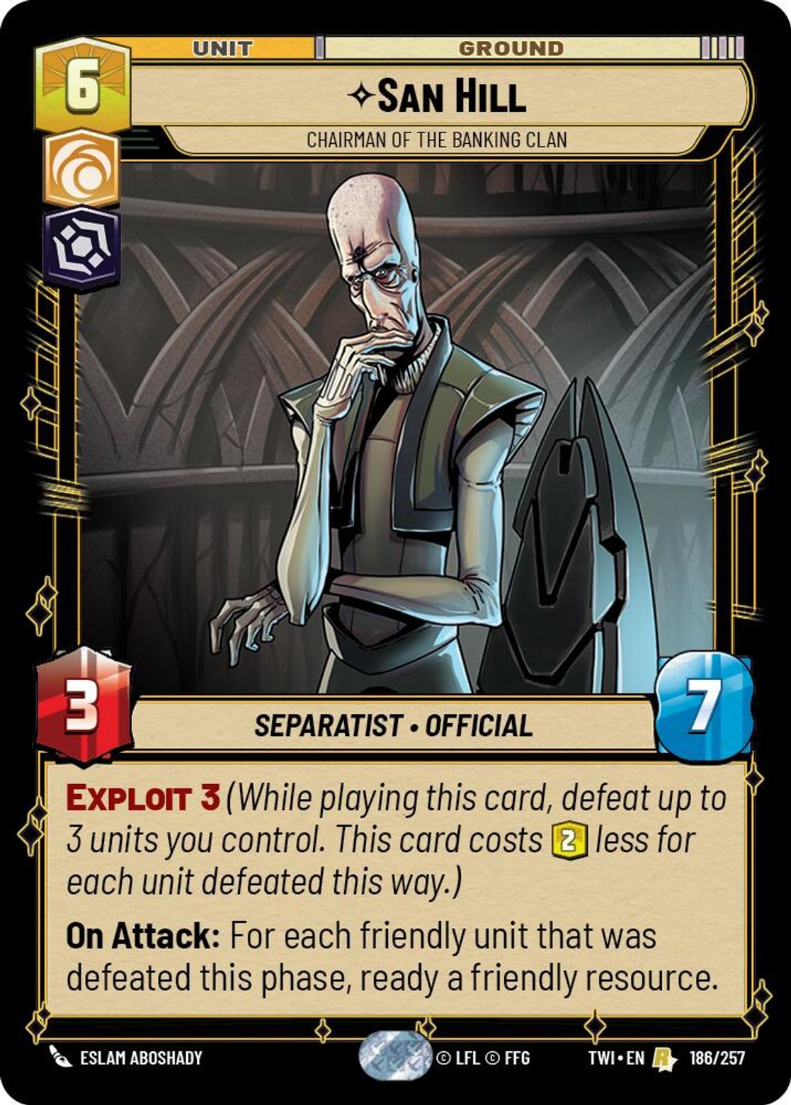 San Hill - Chairman of the Banking Clan